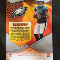 Jalen Hurts 2022 Panini Phoenix Flame Throwers Series Card #FT-18