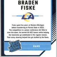 Braden Fiske 2024 Donruss Optic Purple Shock Series Mint Rookie Card #210