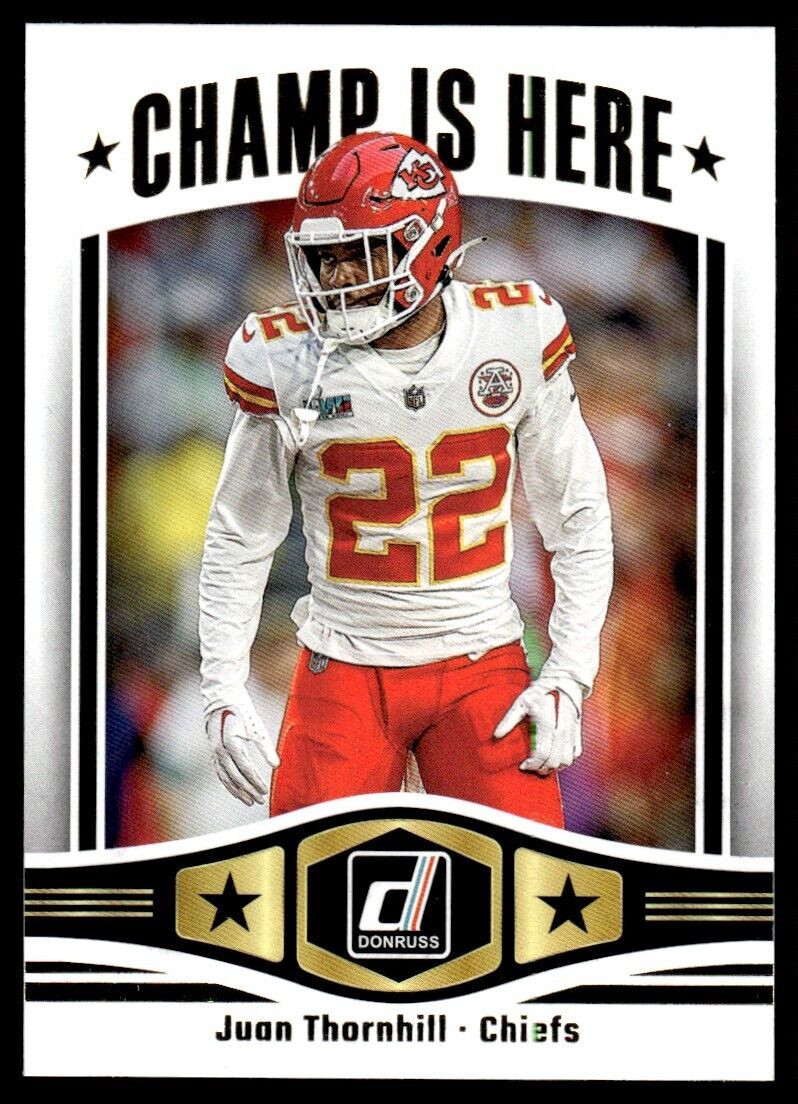 Juan Thornhill 2023 Donruss Champ is Here Series Mint Card #CIH-10