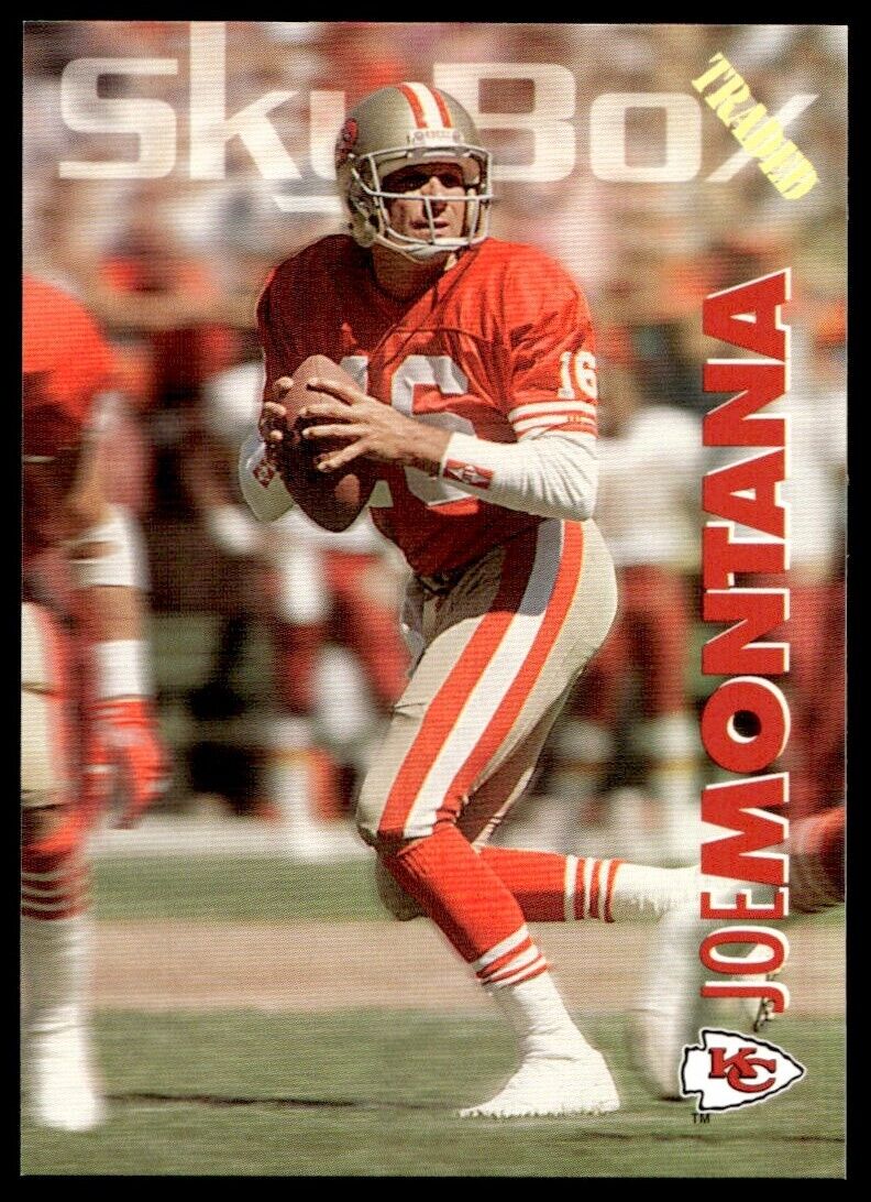 Joe Montana 1993 Skybox Traded Series Mint Card #139