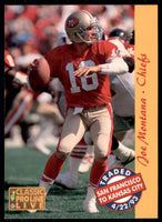 Joe Montana 1993 Classic Pro Line Live Series Mint Card #124
