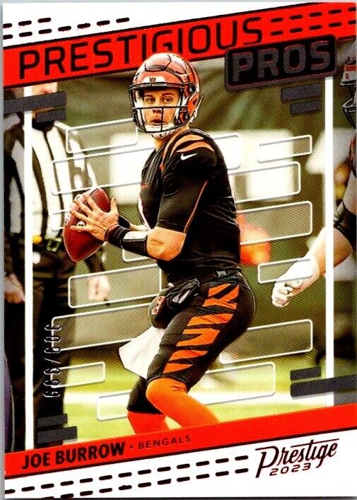 Joe Burrow 2023 Panini Prestige Xtra Points Prestigious Pros Series Mint Card #PP-5