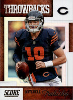 Mitchell Trubisky 2019 Score Throwbacks Series Mint Card #T-5
