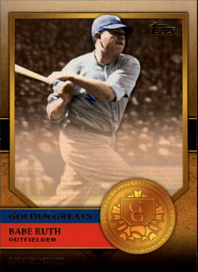 Babe Ruth 2012 Topps Golden Greats Series Mint Card #GG71