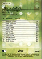 Tyler Glasnow 2024 Topps Archives 2006 Own the Game Series Mint Card #06OTG-20
