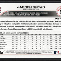 Jarren Duran 2022 Topps Rookie Image Variations Series Mint Card #187