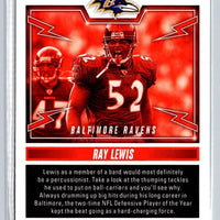 Ray Lewis 2023 Panini Absolute Rock Out Series Mint Insert Card #16