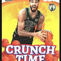 Jayson Tatum 2022 2023 Panini Donruss Crunch Time Series Mint Card #11