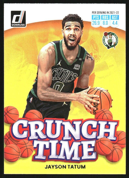  Jayson Tatum 2022 2023 Donruss Basketball Series Mint Card #1  Picturing Him in His Green Boston Celtics Jersey : Collectibles & Fine Art