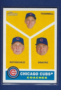 Chicago Cubs Coaches 2009 Topps Heritage Series Mint Short Print Card #457