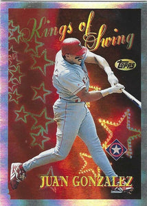 Juan Gonzalez 1997 Topps Season's Best Kings of Swing Series Mint Card #SB13