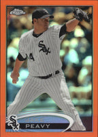 Jake Peavy 2012 Topps Chrome Orange Refractor Series Mint Card #213
