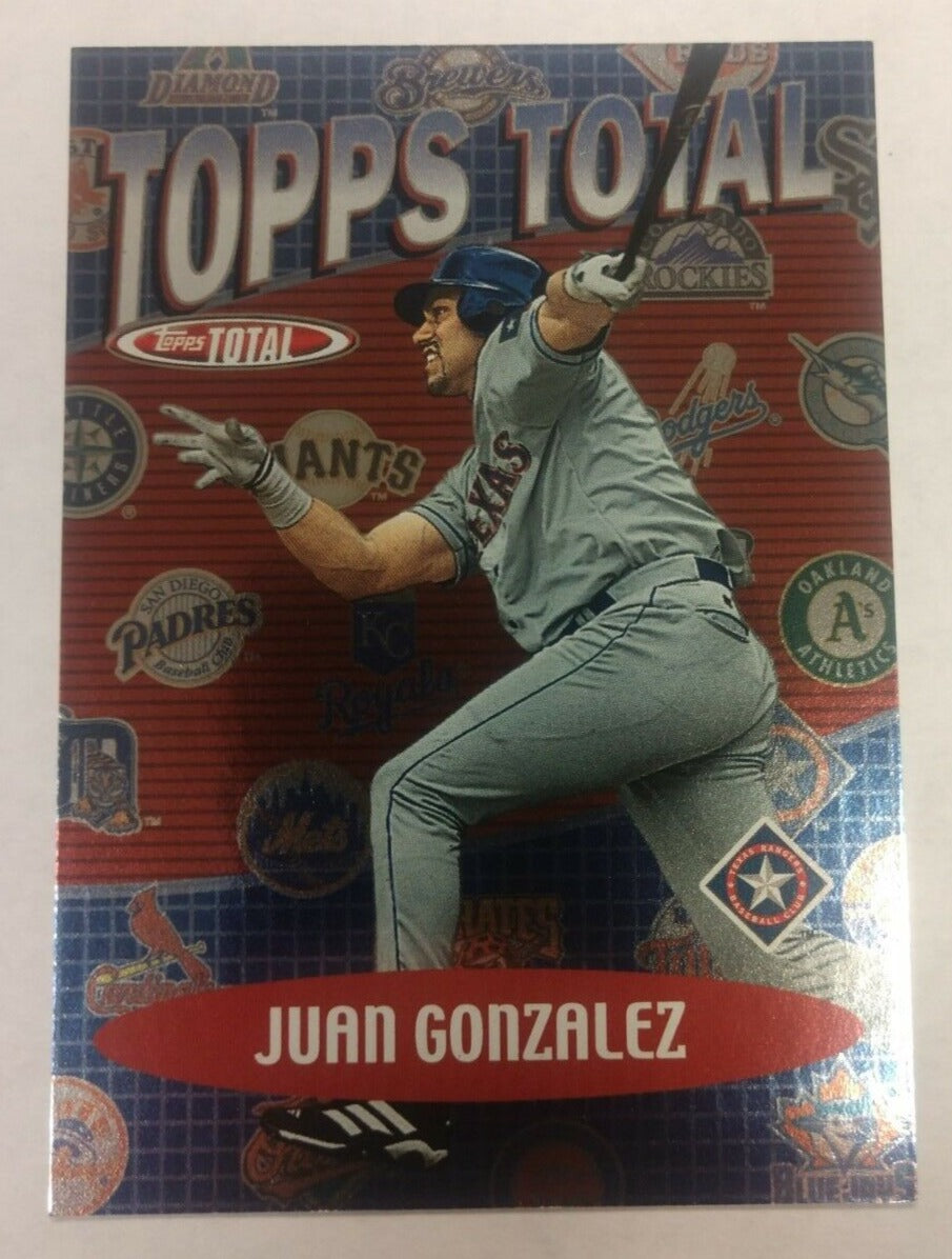 Juan Gonzalez 2002 Topps Total Topps Series Mint Card #TT18