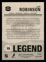 Larry Robinson 2010 2011 O-Pee-Chee Marquee Legend Series Card #567
