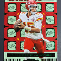 Patrick Mahomes II 2022 Panini Contenders Winning Ticket Green Series Mint Card #WT-PMA