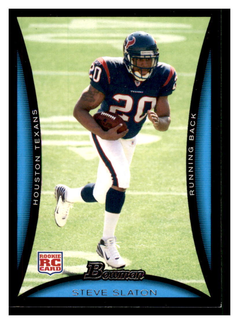 Steve Slaton 2008 Bowman Series Mint Rookie Card #189