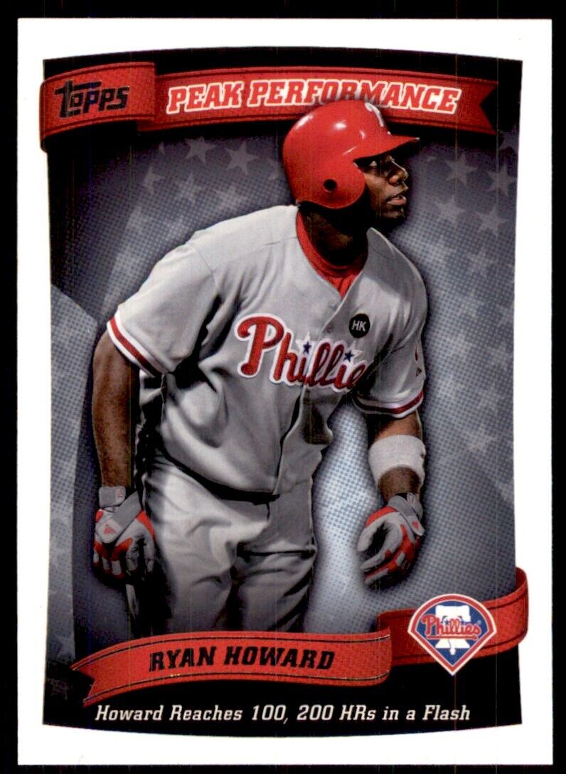 Topps Ryan Howard Baseball Trading Cards