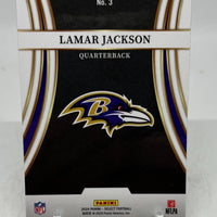 Lamar Jackson 2024 Panini Select Turbocharged Series Mint Card #3