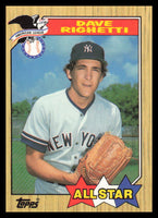Dave Righetti 1987 Topps Tiffany Series Mint Card #616
