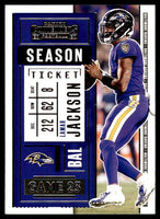 Lamar Jackson 2020 Panini Contenders Season Ticket Series Mint Card #93
