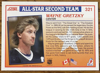 Wayne Gretzky 1990 1991 Score All Star Card #321
