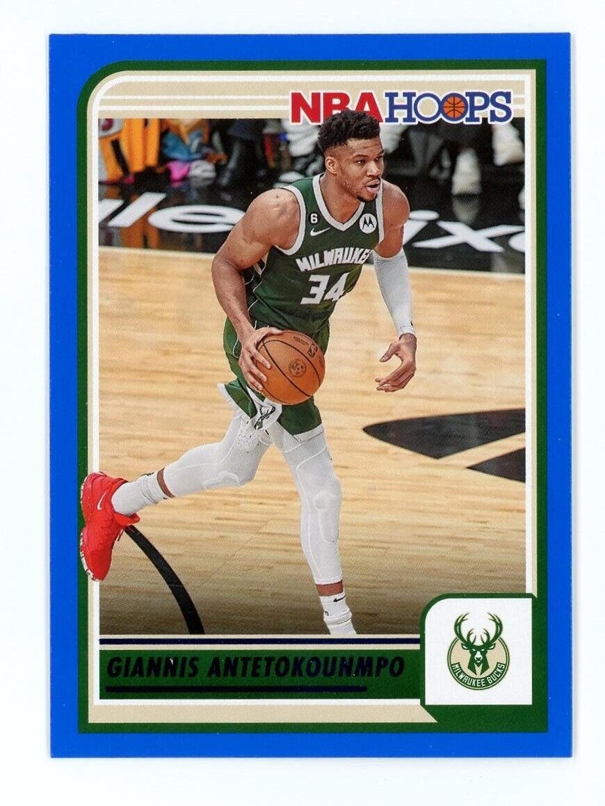 Giannis Antetokounmpo 2023 2024 NBA Hoops Blue Series Mint Card #147