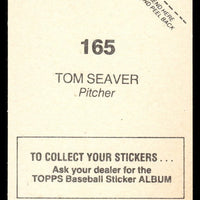 Tom Seaver 1981 Topps Baseball Sticker #165