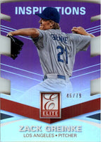 Zack Greinke 2015 Elite Inspirations Series Mint Card #81  Only 79 Made
