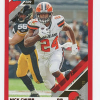 Nick Chubb 2019 Donruss Press Proof Red Series Mint Card #66