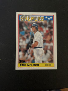 Paul Molitor 1988 Topps UK Mini Series Mint Card #49