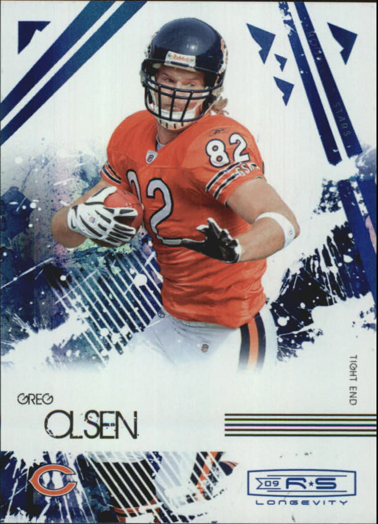 Greg Olsen 2009 Donruss Rookies and Stars Longevity Sapphire Series Mint Card #17