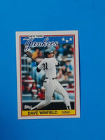 Dave Winfield 1988 Topps UK Mini Series Mint Card #85
