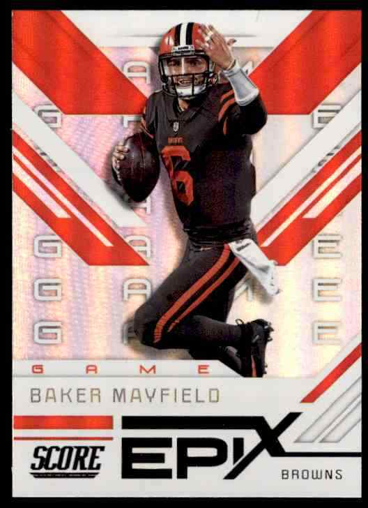 Baker Mayfield 2019 Score Epix Game Series Mint Card #EG-10