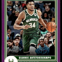 Giannis Antetokounmpo 2023 2024 NBA Hoops Purple Series Mint Card #285