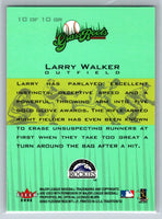 Larry Walker 2002 Fleer Tradition Grass Roots Mint Card #10
