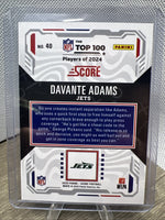 Davante Adams 2025 Score Football Top 100 Mint Card #40
