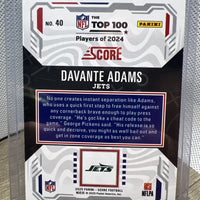Davante Adams 2025 Score Football Top 100 Mint Card #40