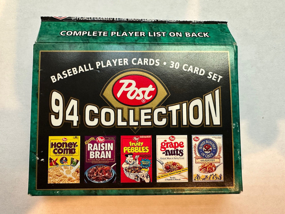 1994 Post Cereal Complete 30 Card Set in Original Box featuring Piazza, Griffey, Thomas ++