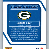 Jordan Love 2024 Donruss Optic Play Action Series Mint Card #13