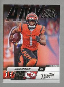 Jamar Chase 2022 Panini Prestige Any Given Sunday Series Mint Card #15