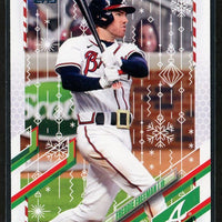 Freddie Freeman 2021 Topps Holiday Baseball Series Mint Variation Card  #HW62