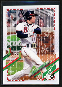 Freddie Freeman 2021 Topps Holiday Baseball Series Mint Variation Card  #HW62