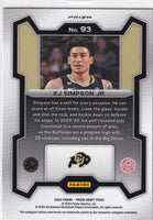 KJ Simpson Jr.  2024 Panini Prizm Draft Picks Green Series Mint Card #93

