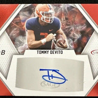 Tommy DeVito 2023 SAGE SSP Red ROOKIE Autograph Card #A-TD