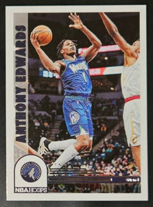 Anthony Edwards 2022 2023 NBA Hoops Tribute Series Mint 3rd Year Card #292