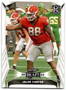 Jalen Carter 2023 Leaf Draft Series Mint Card #52