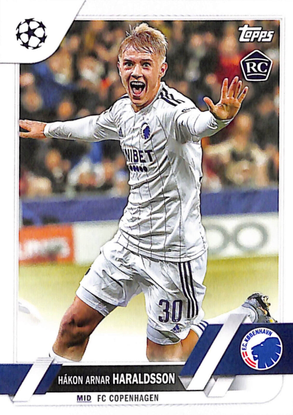 Hakon Arnar Haraldsson 2022 2023 Topps UEFA Series Mint Rookie Card #175