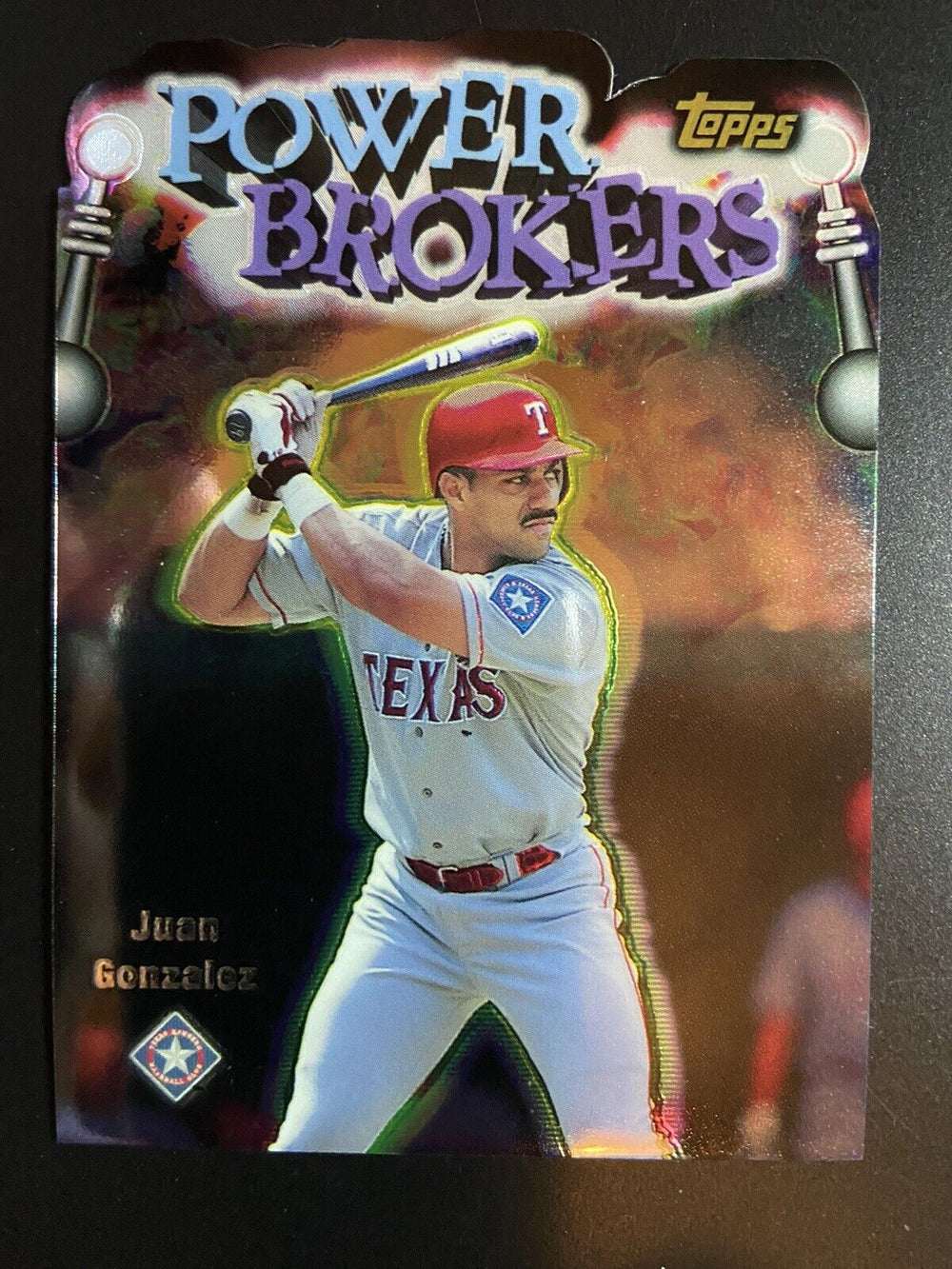 Juan Gonzalez 1999 Topps Power Brokers Die Cut Series Mint Card #PB5