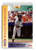 Gary Sheffield 1994 Kraft Singles Superstars Series Mint Card #28
