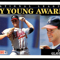 Tom Glavine 1992 Score Cy Young Award Series Mint Card #791